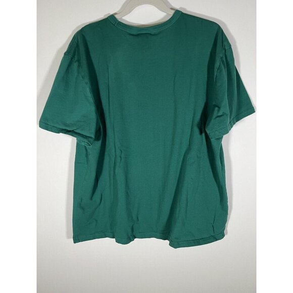 Champion vintage Floral C dark green tshirt sz XL athleisure retro summer - Picture 3 of 7